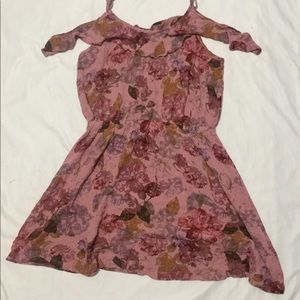 Pink floral dress